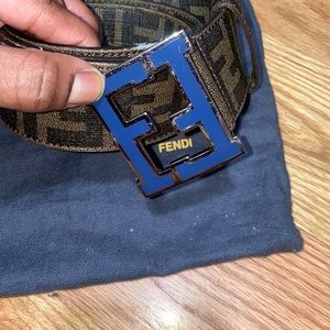 Men’s Fendi FF College Belt